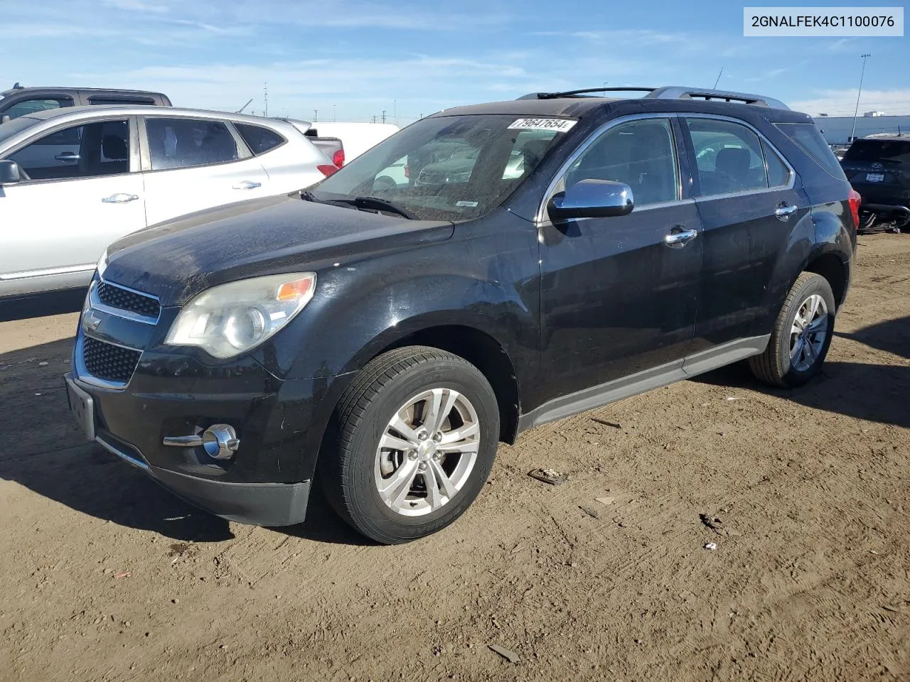 2012 Chevrolet Equinox Ltz VIN: 2GNALFEK4C1100076 Lot: 79647654