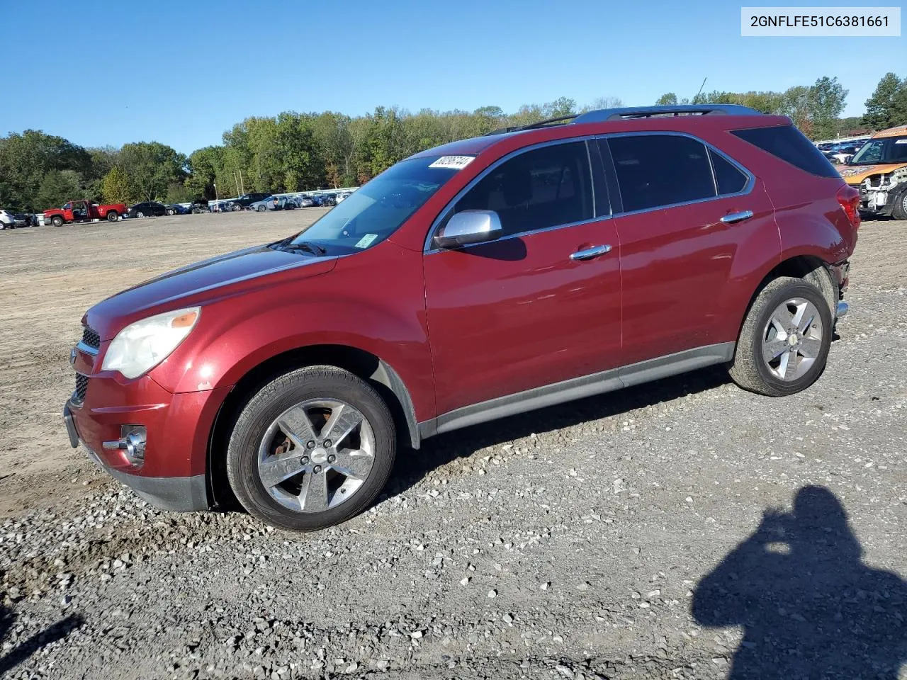 2012 Chevrolet Equinox Ltz VIN: 2GNFLFE51C6381661 Lot: 80296744