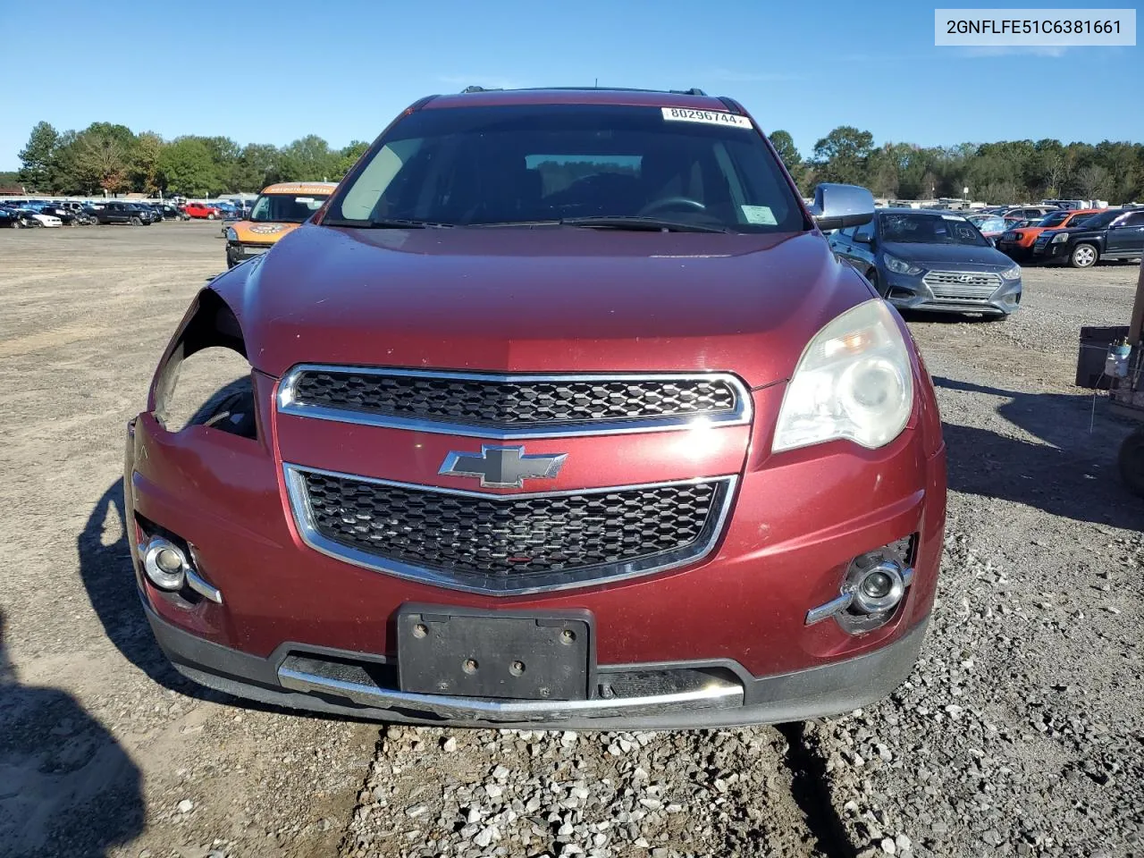 2012 Chevrolet Equinox Ltz VIN: 2GNFLFE51C6381661 Lot: 80296744