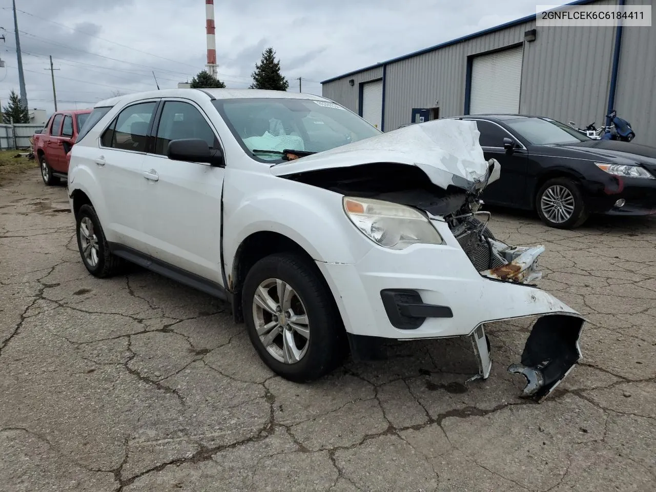 2012 Chevrolet Equinox Ls VIN: 2GNFLCEK6C6184411 Lot: 80390534