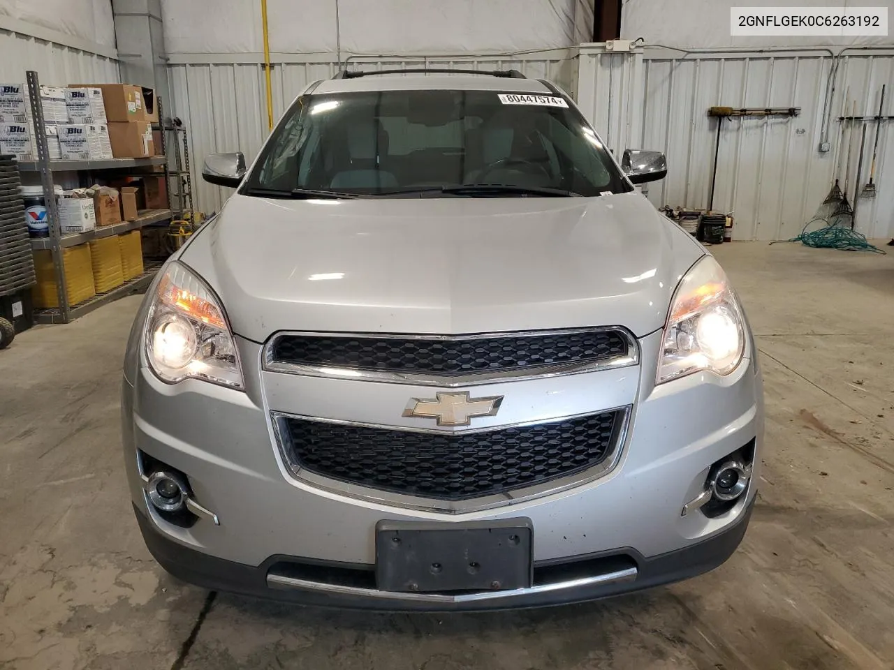 2012 Chevrolet Equinox Ltz VIN: 2GNFLGEK0C6263192 Lot: 80447574