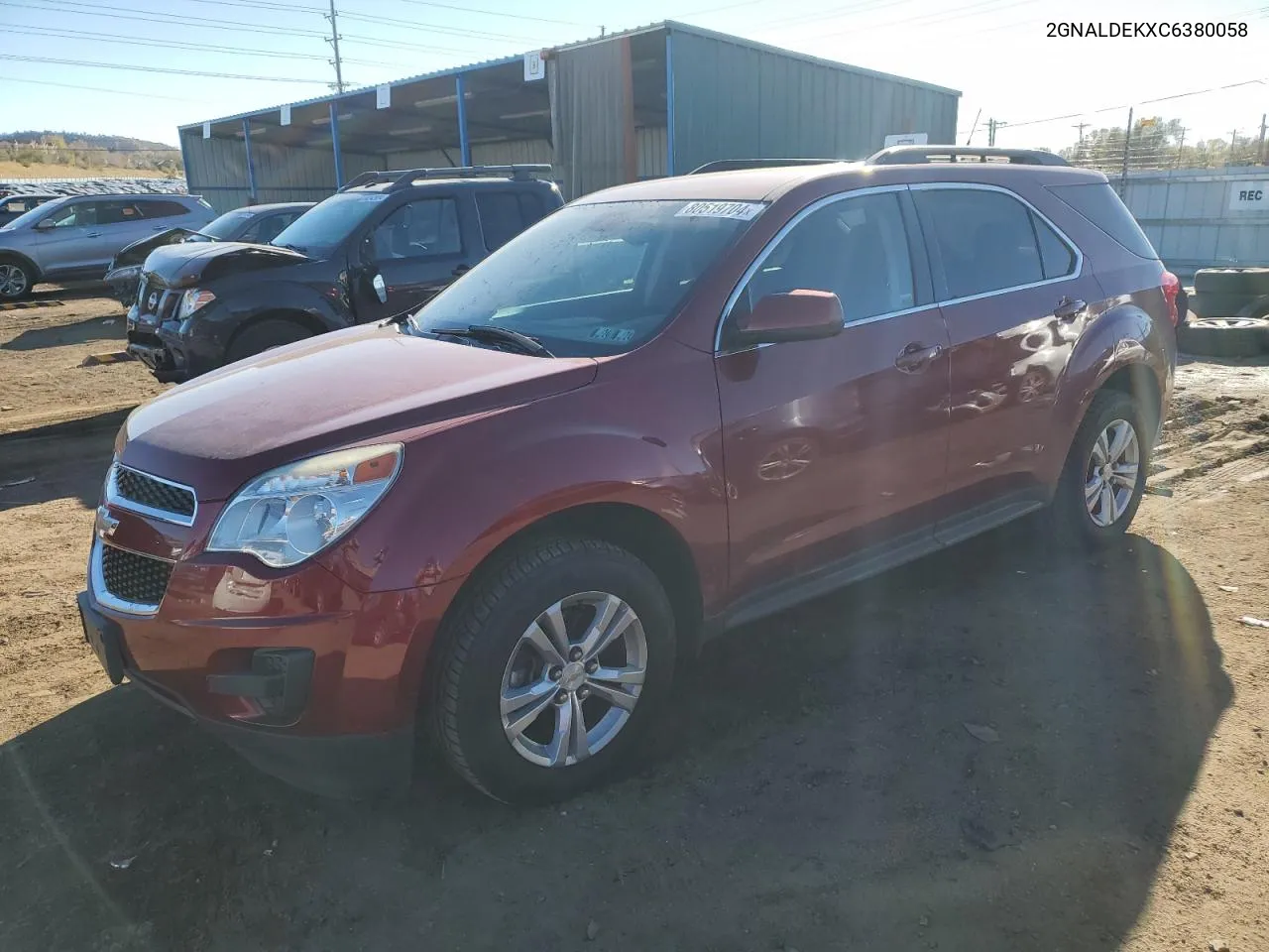 2012 Chevrolet Equinox Lt VIN: 2GNALDEKXC6380058 Lot: 80519704