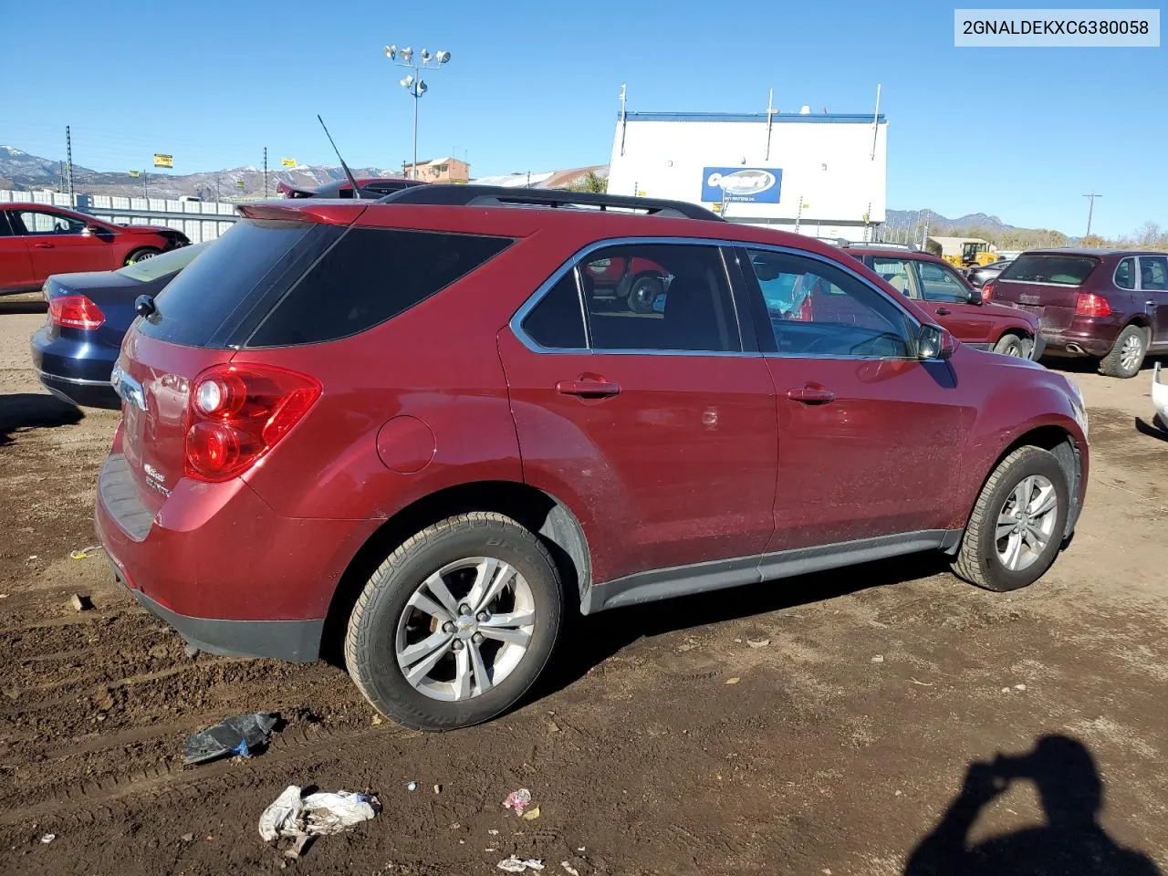 2012 Chevrolet Equinox Lt VIN: 2GNALDEKXC6380058 Lot: 80519704