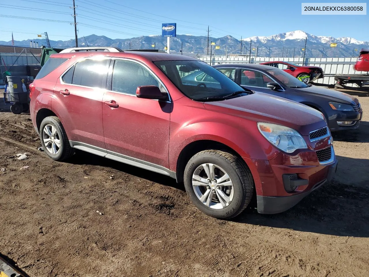 2012 Chevrolet Equinox Lt VIN: 2GNALDEKXC6380058 Lot: 80519704