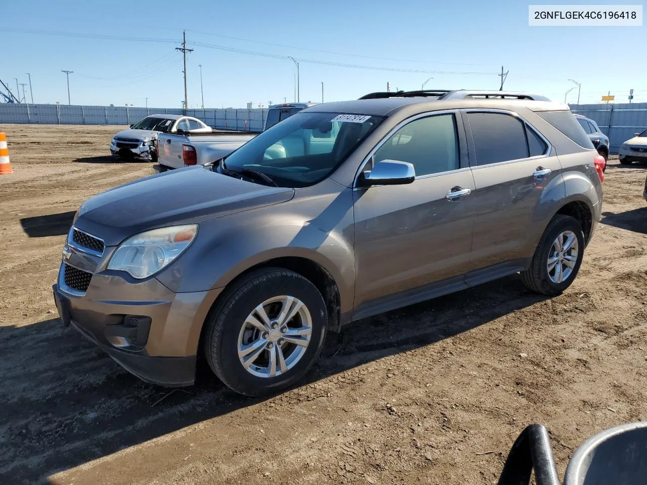 2012 Chevrolet Equinox Ltz VIN: 2GNFLGEK4C6196418 Lot: 81147914