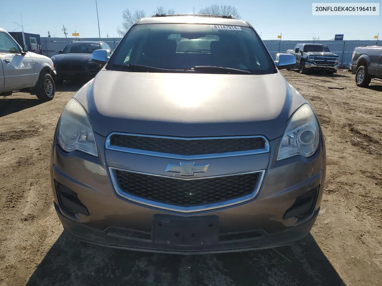 2012 Chevrolet Equinox Ltz VIN: 2GNFLGEK4C6196418 Lot: 81147914