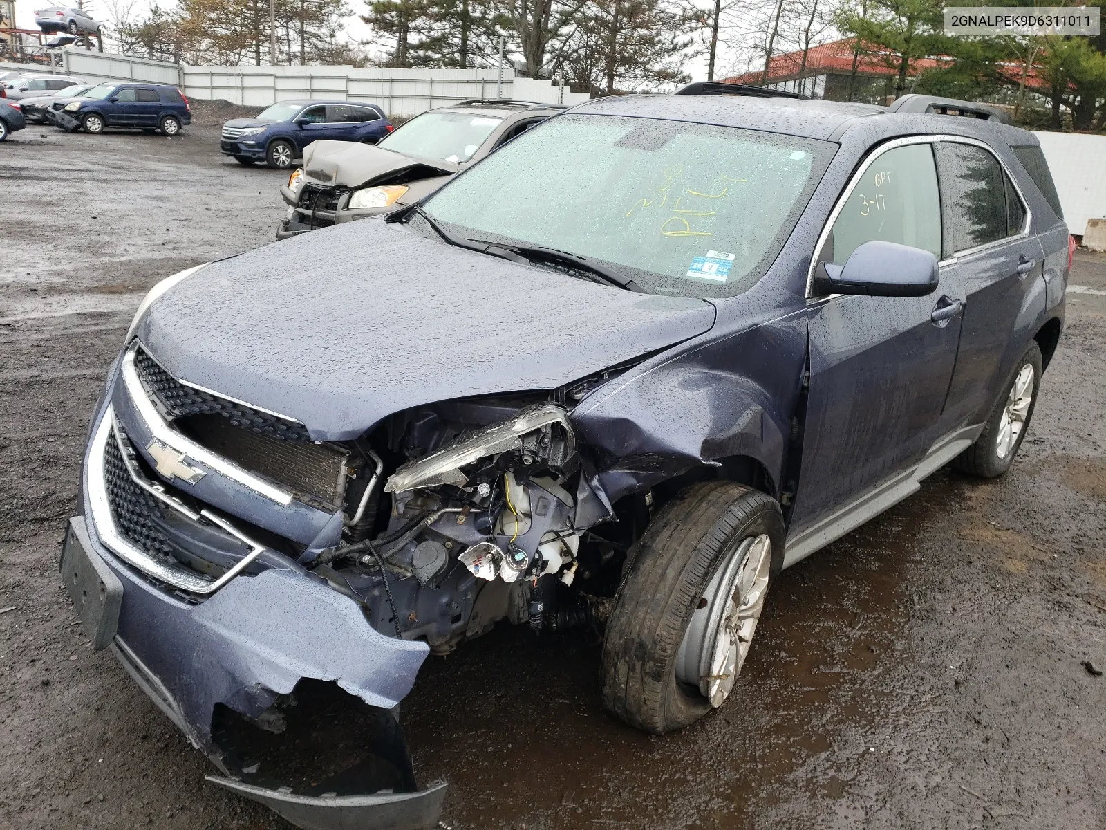 2013 Chevrolet Equinox Lt VIN: 2GNALPEK9D6311011 Lot: 49554644