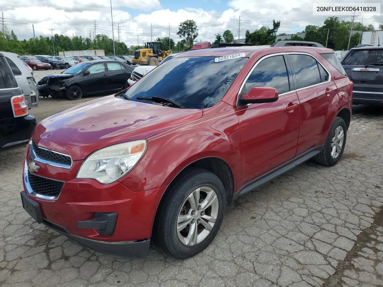 2013 Chevrolet Equinox Lt VIN: 2GNFLEEK0D6418328 Lot: 52821554