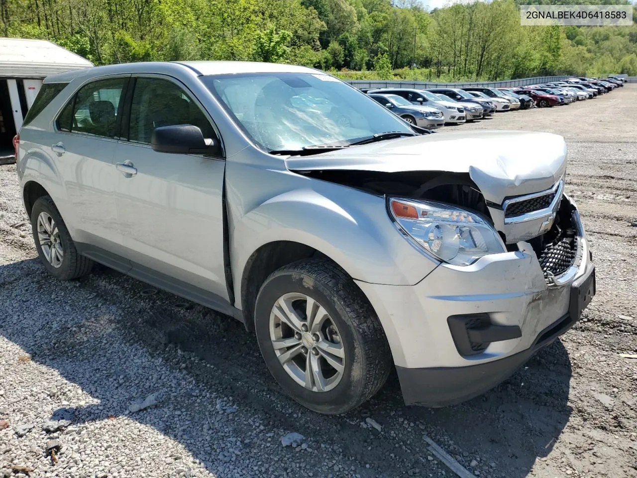 2013 Chevrolet Equinox Ls VIN: 2GNALBEK4D6418583 Lot: 52929574