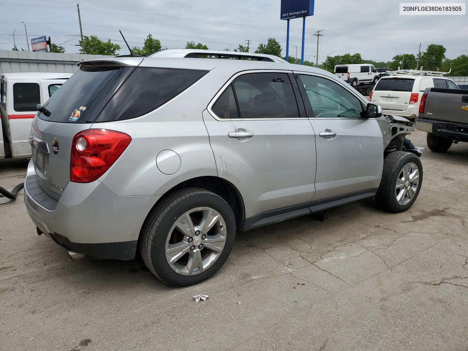 2013 Chevrolet Equinox Ltz VIN: 2GNFLGE38D6183505 Lot: 53492204