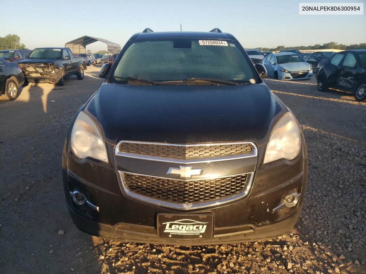 2013 Chevrolet Equinox Lt VIN: 2GNALPEK8D6300954 Lot: 57258034