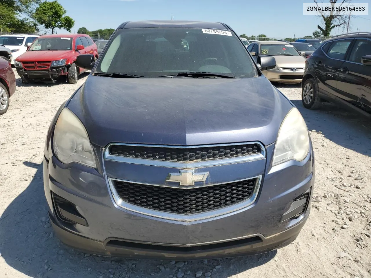 2013 Chevrolet Equinox Ls VIN: 2GNALBEK5D6164883 Lot: 58789554