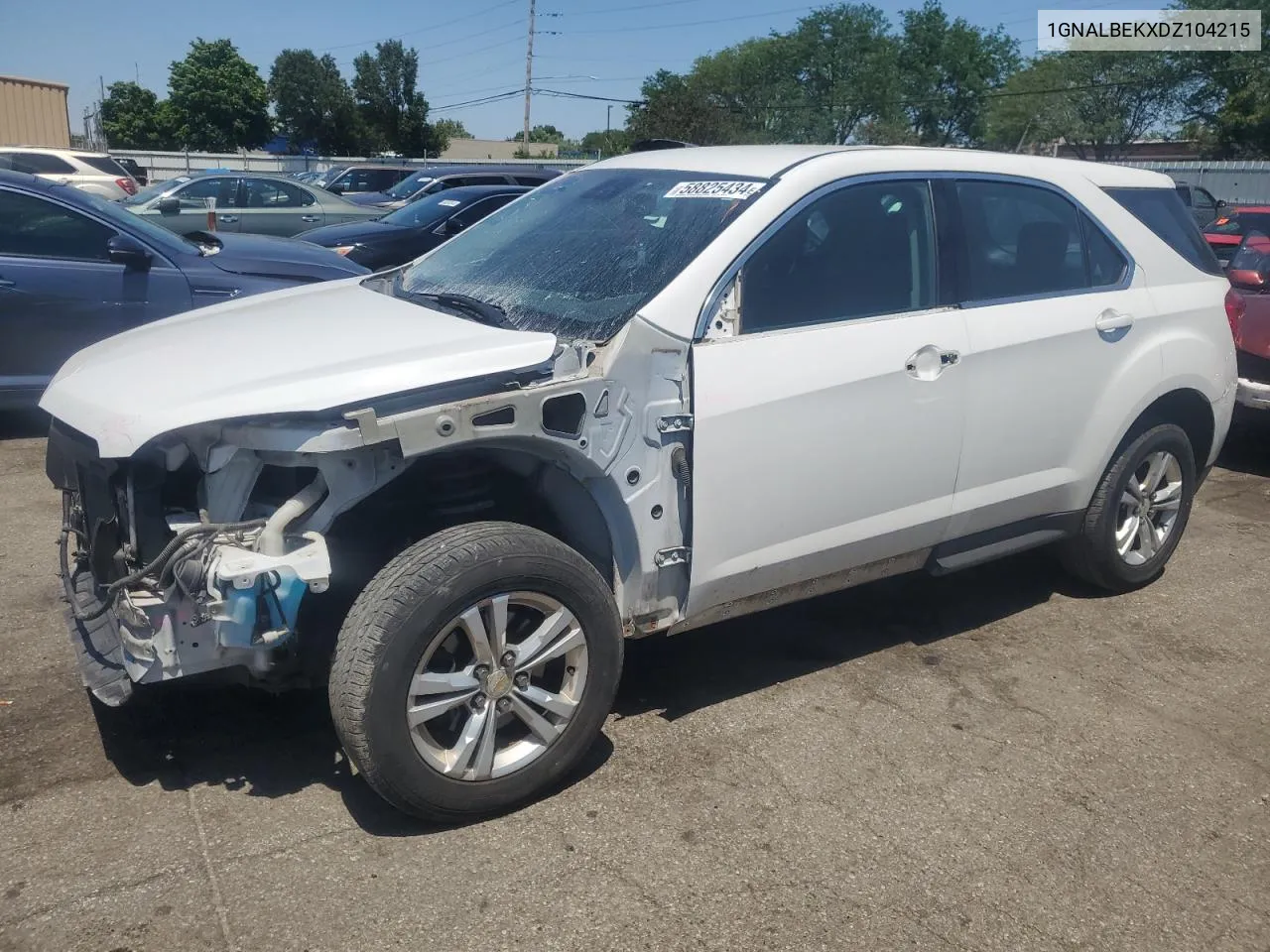 2013 Chevrolet Equinox Ls VIN: 1GNALBEKXDZ104215 Lot: 58825434