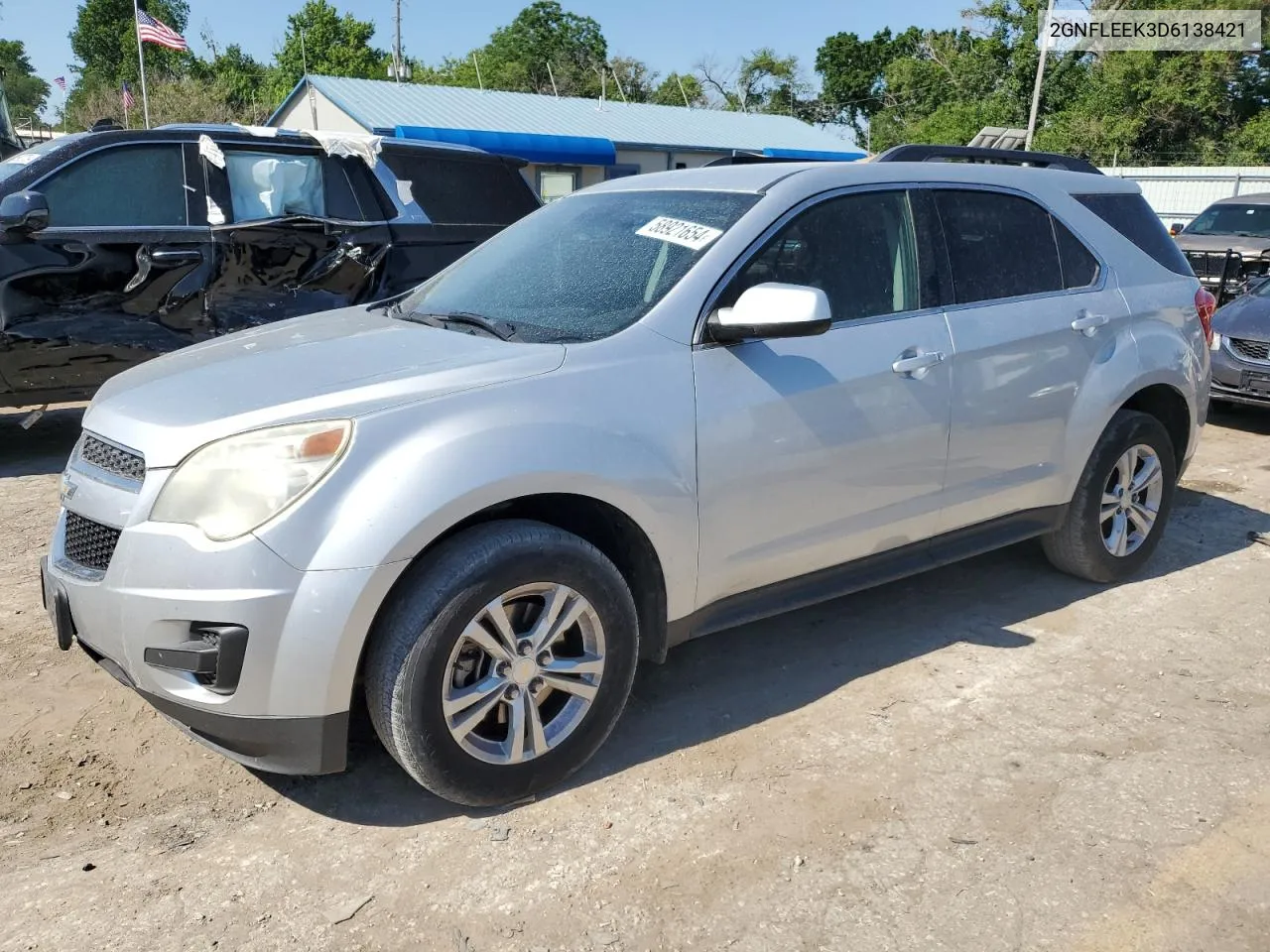 2013 Chevrolet Equinox Lt VIN: 2GNFLEEK3D6138421 Lot: 58921654