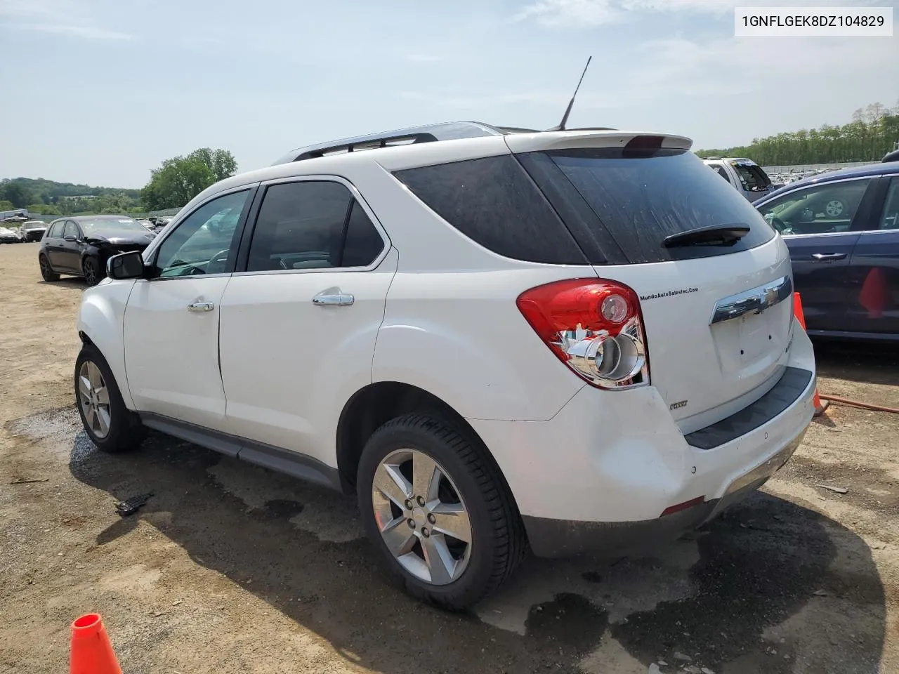 2013 Chevrolet Equinox Ltz VIN: 1GNFLGEK8DZ104829 Lot: 61378824