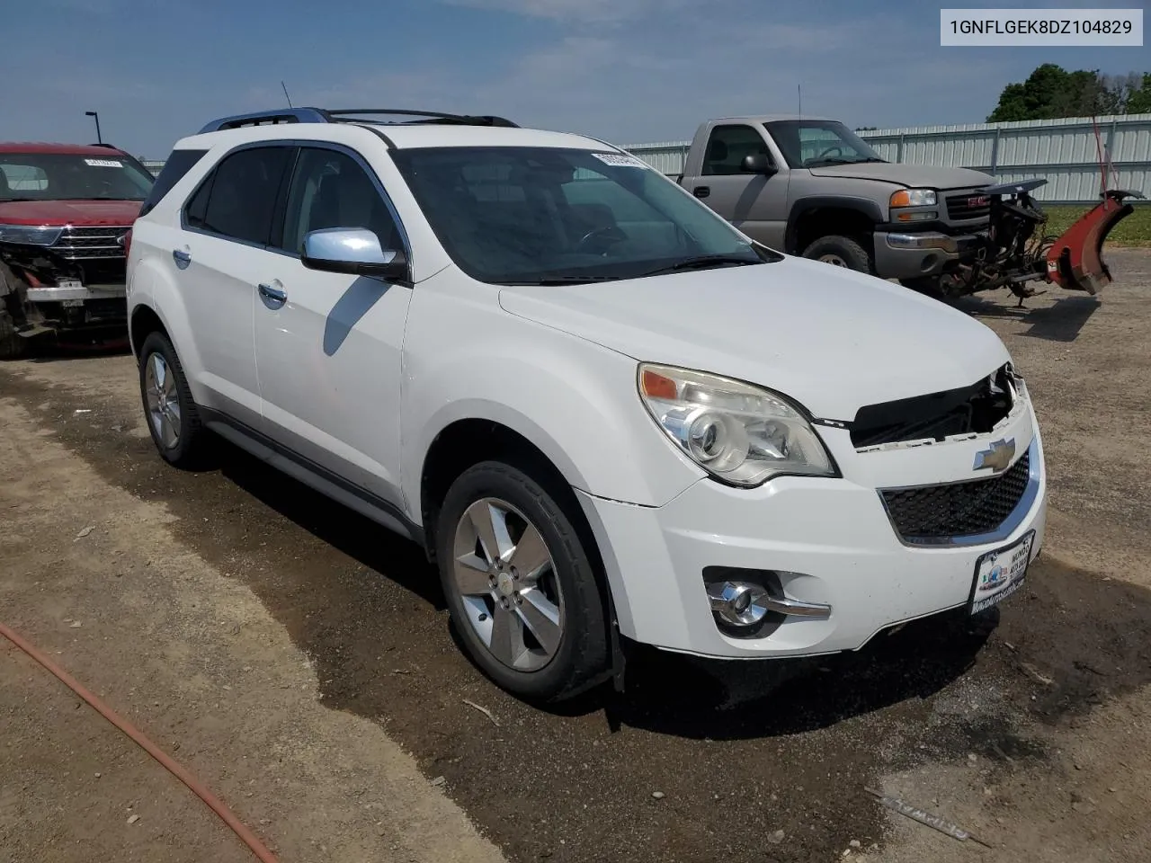 2013 Chevrolet Equinox Ltz VIN: 1GNFLGEK8DZ104829 Lot: 61378824