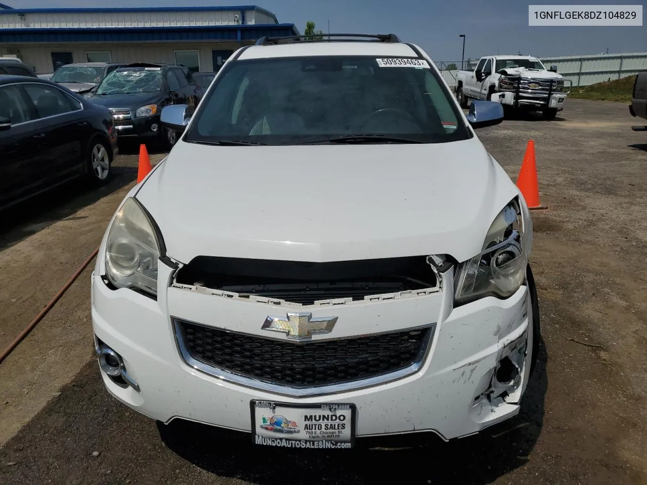 2013 Chevrolet Equinox Ltz VIN: 1GNFLGEK8DZ104829 Lot: 61378824