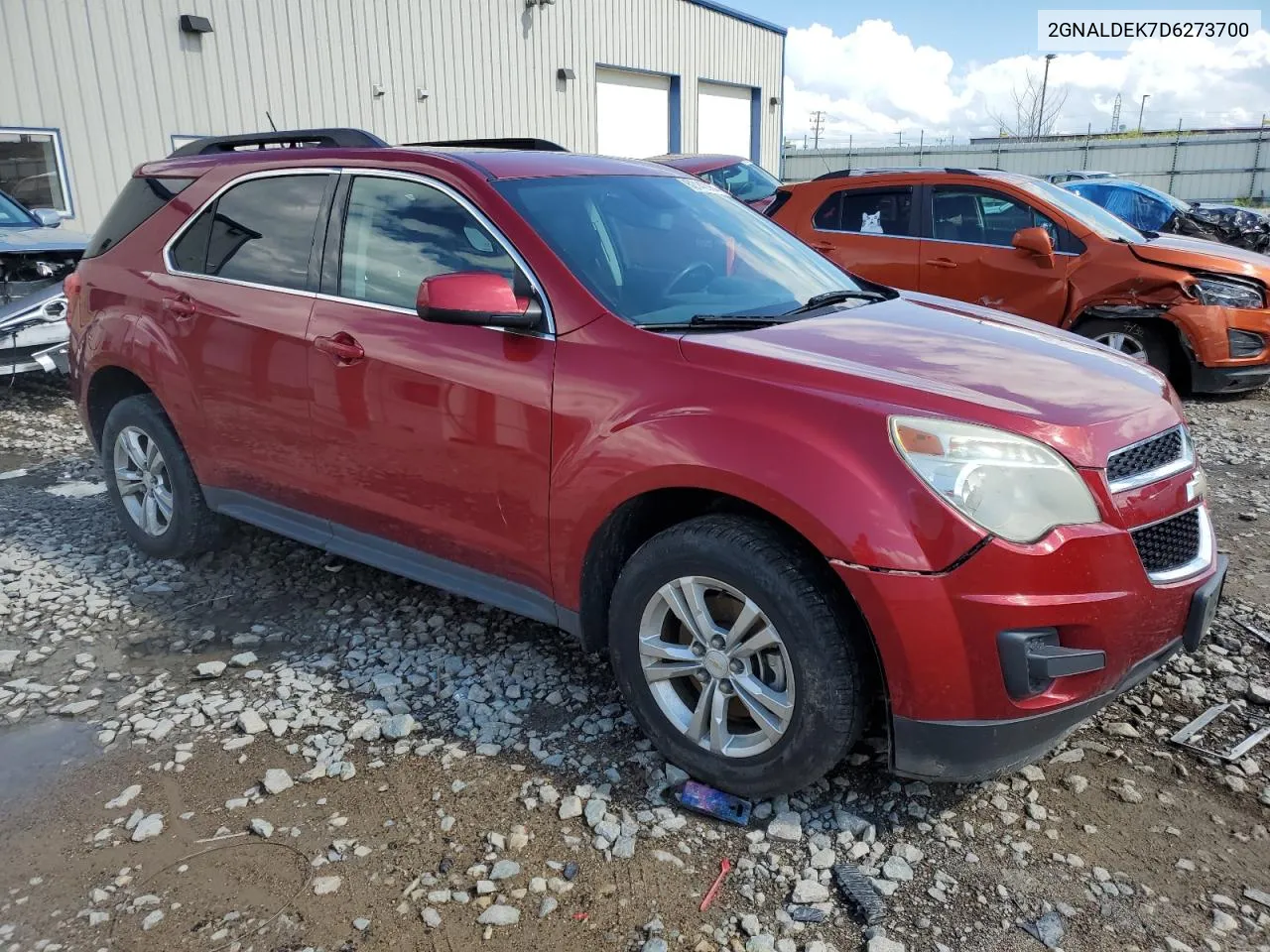 2013 Chevrolet Equinox Lt VIN: 2GNALDEK7D6273700 Lot: 62142364