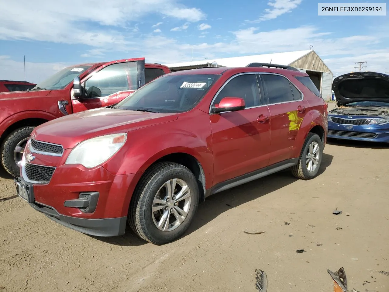 2013 Chevrolet Equinox Lt VIN: 2GNFLEE3XD6299194 Lot: 63559744