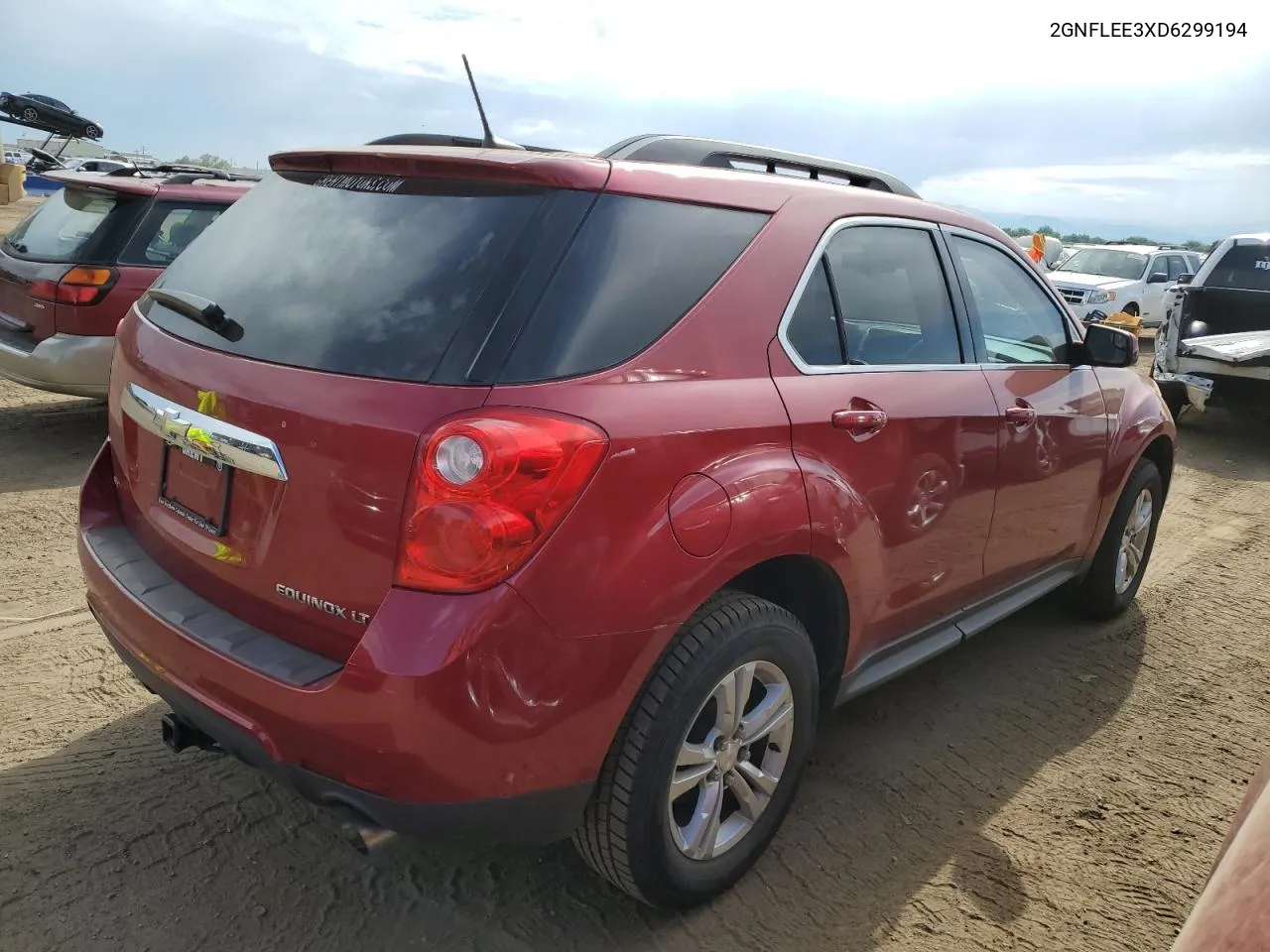 2013 Chevrolet Equinox Lt VIN: 2GNFLEE3XD6299194 Lot: 63559744