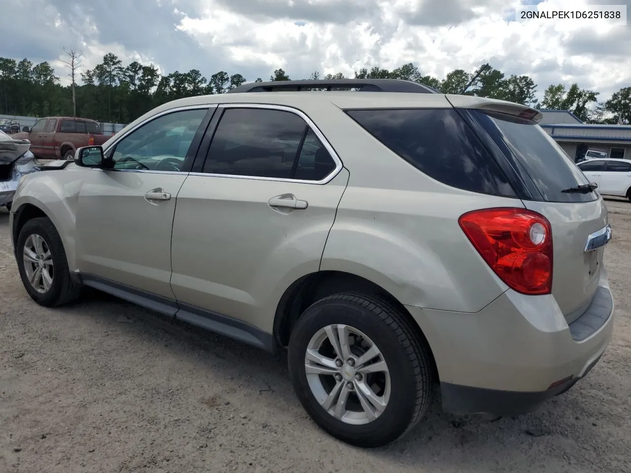 2013 Chevrolet Equinox Lt VIN: 2GNALPEK1D6251838 Lot: 64087254