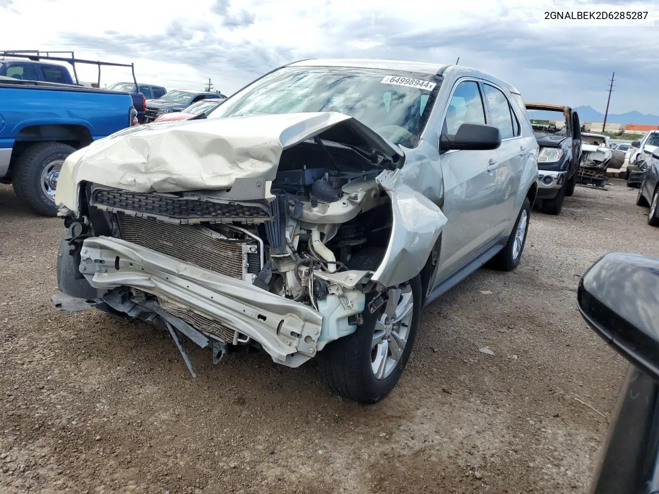 2013 Chevrolet Equinox Ls VIN: 2GNALBEK2D6285287 Lot: 64998944