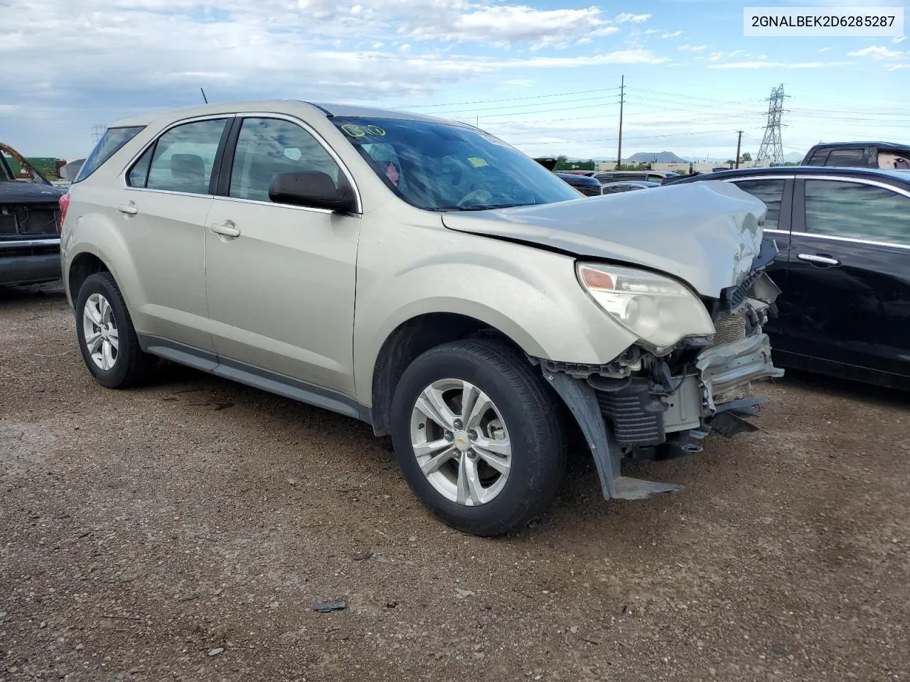 2013 Chevrolet Equinox Ls VIN: 2GNALBEK2D6285287 Lot: 64998944