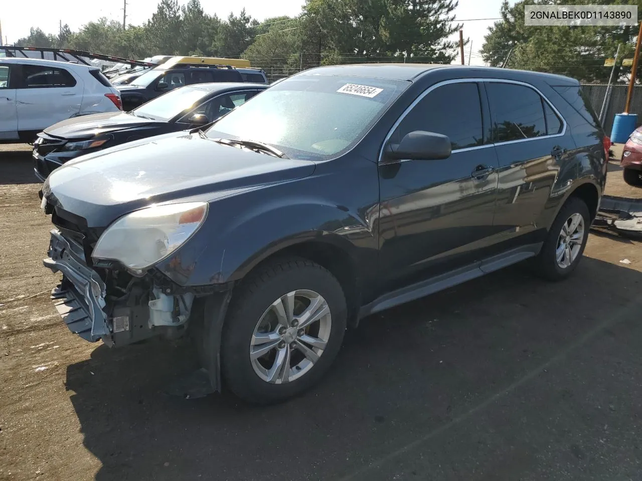 2013 Chevrolet Equinox Ls VIN: 2GNALBEK0D1143890 Lot: 65246654