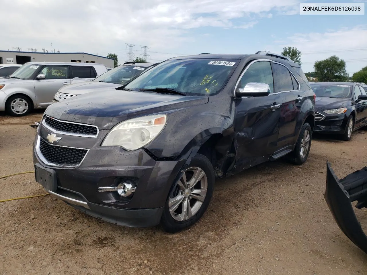 2013 Chevrolet Equinox Ltz VIN: 2GNALFEK6D6126098 Lot: 66509984