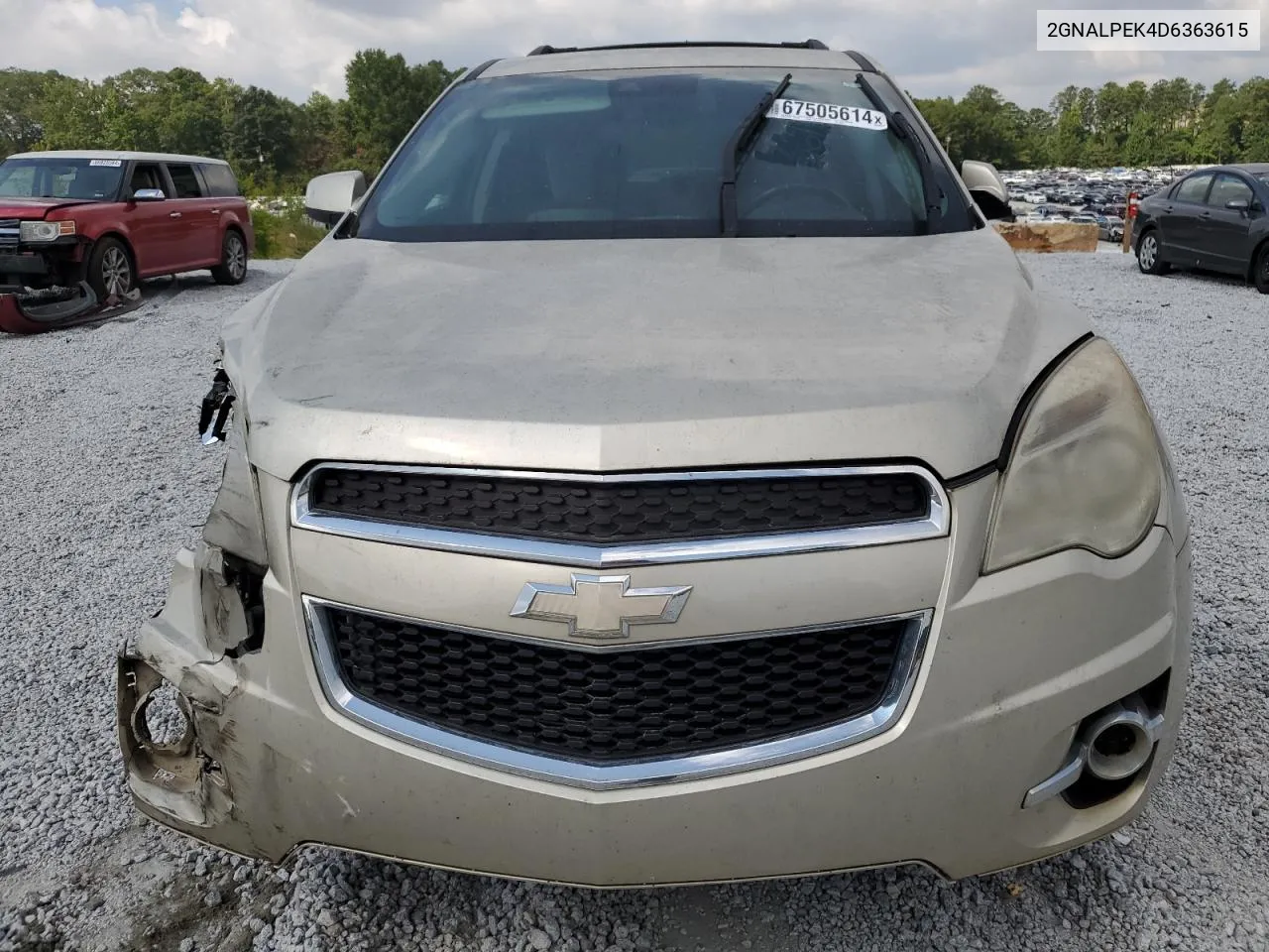 2013 Chevrolet Equinox Lt VIN: 2GNALPEK4D6363615 Lot: 67505614