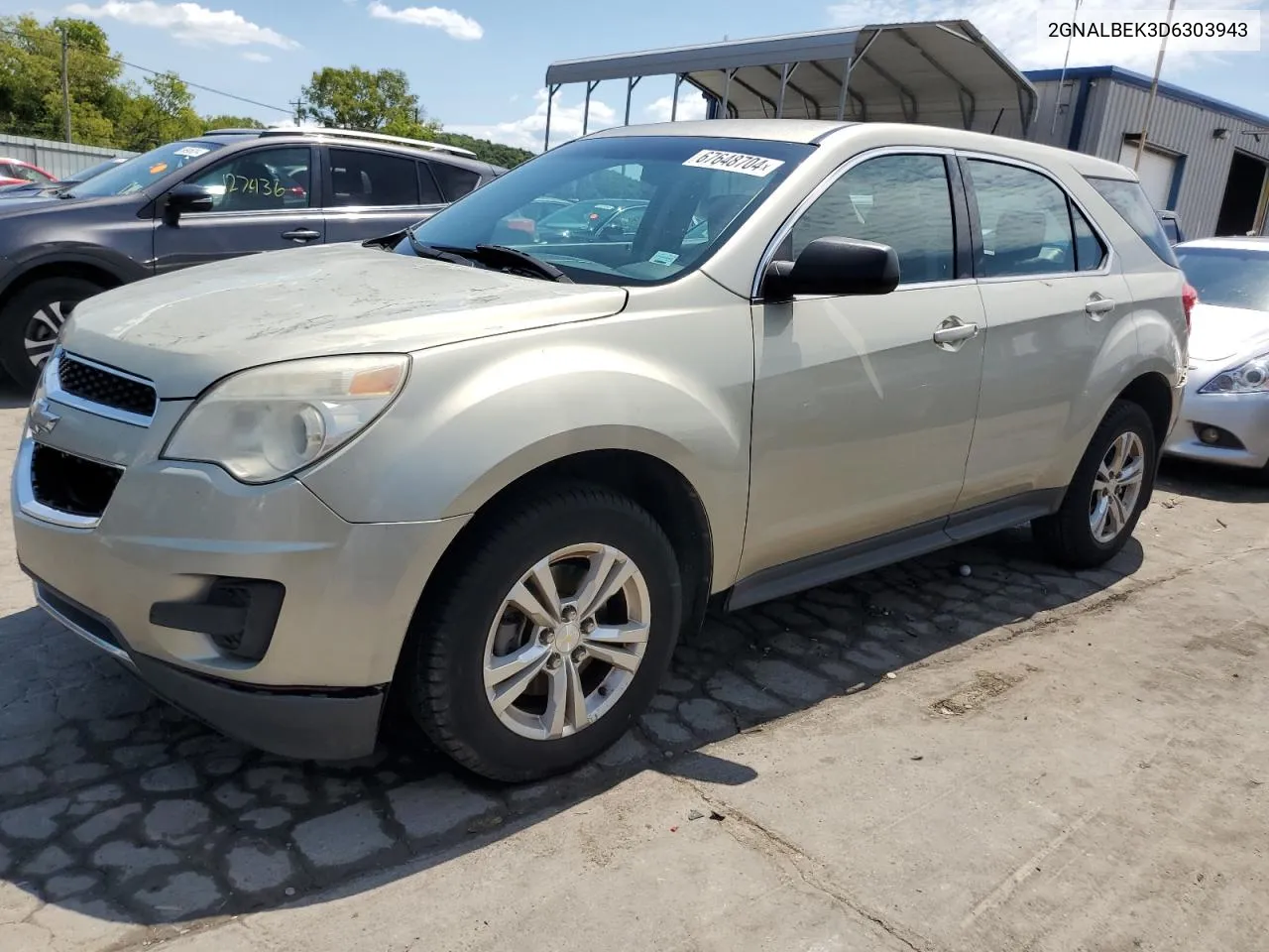 2013 Chevrolet Equinox Ls VIN: 2GNALBEK3D6303943 Lot: 67648704