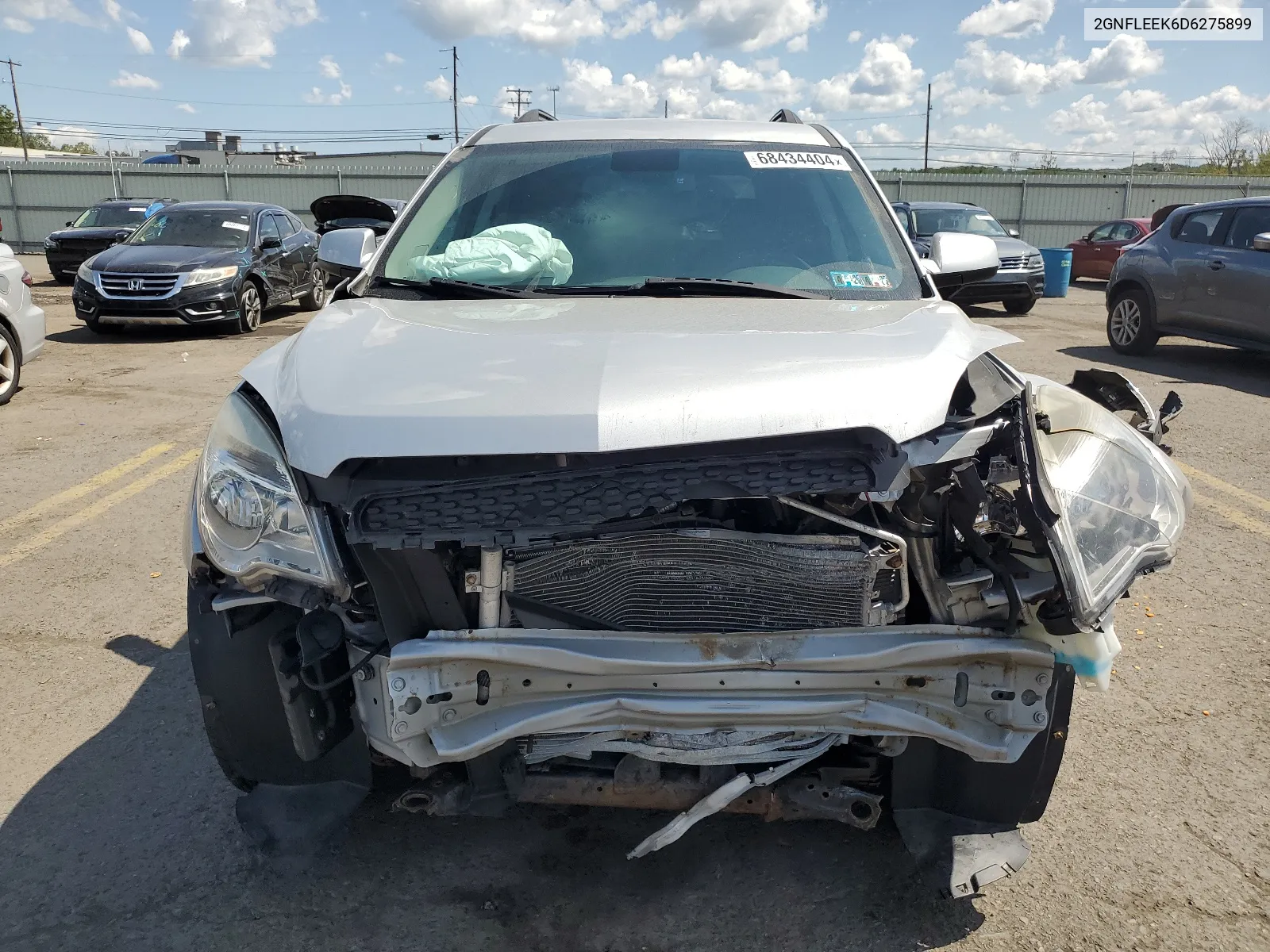 2013 Chevrolet Equinox Lt VIN: 2GNFLEEK6D6275899 Lot: 68434404