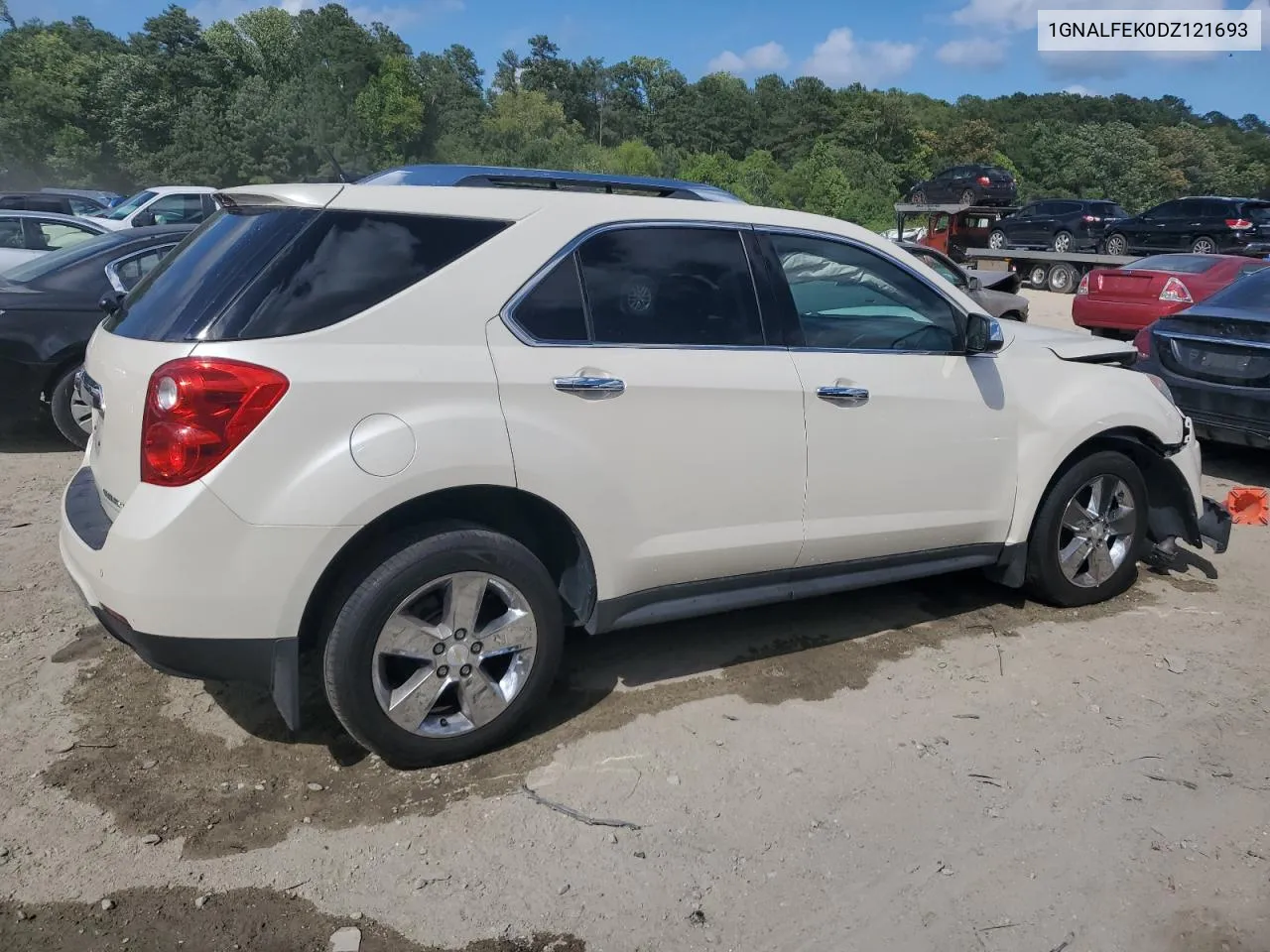 2013 Chevrolet Equinox Ltz VIN: 1GNALFEK0DZ121693 Lot: 68650504