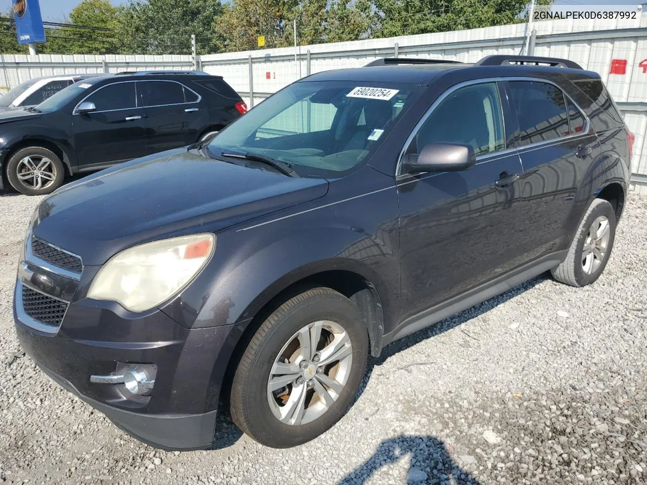 2013 Chevrolet Equinox Lt VIN: 2GNALPEK0D6387992 Lot: 69020254