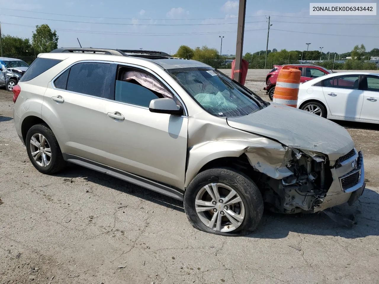 2GNALDEK0D6343442 2013 Chevrolet Equinox Lt