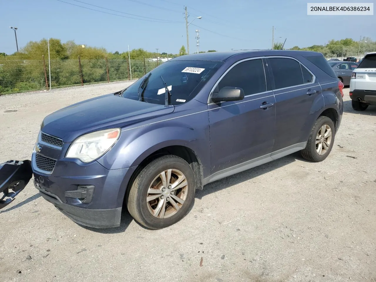 2013 Chevrolet Equinox Ls VIN: 2GNALBEK4D6386234 Lot: 69103224