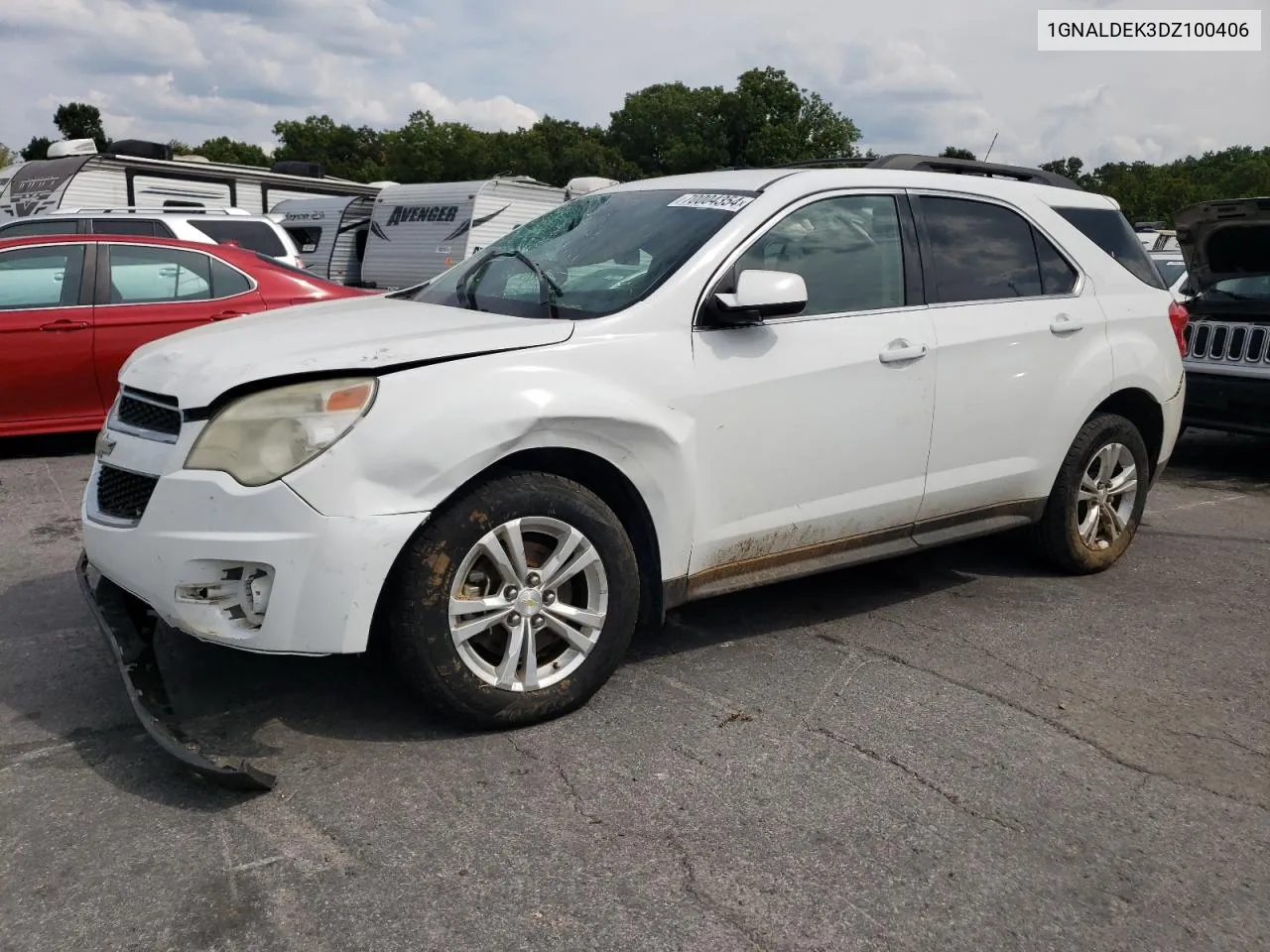 2013 Chevrolet Equinox Lt VIN: 1GNALDEK3DZ100406 Lot: 70004354