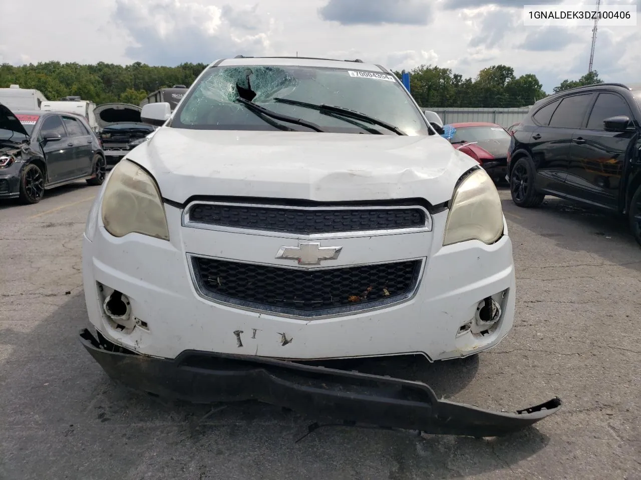 2013 Chevrolet Equinox Lt VIN: 1GNALDEK3DZ100406 Lot: 70004354