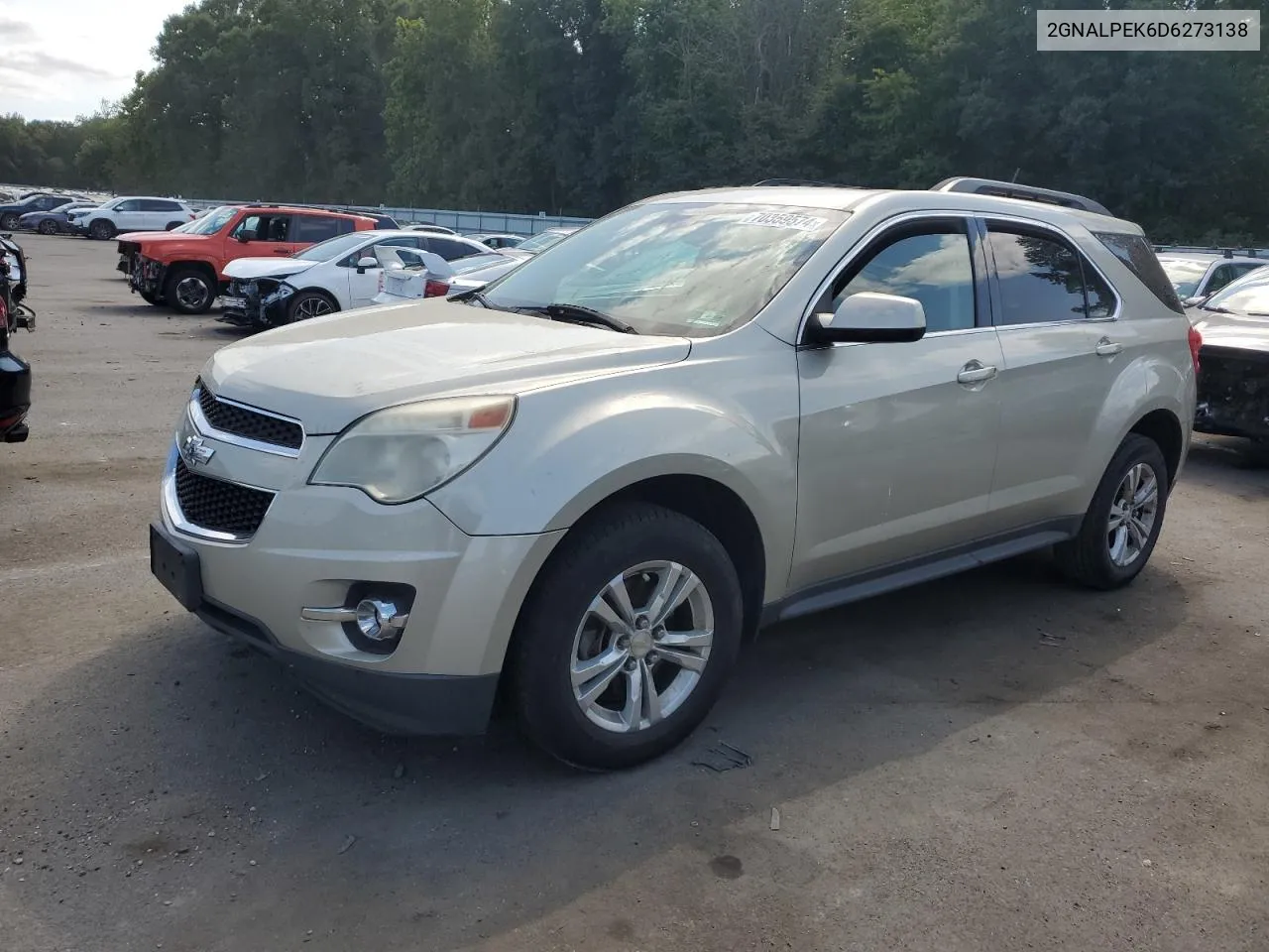 2013 Chevrolet Equinox Lt VIN: 2GNALPEK6D6273138 Lot: 70359574