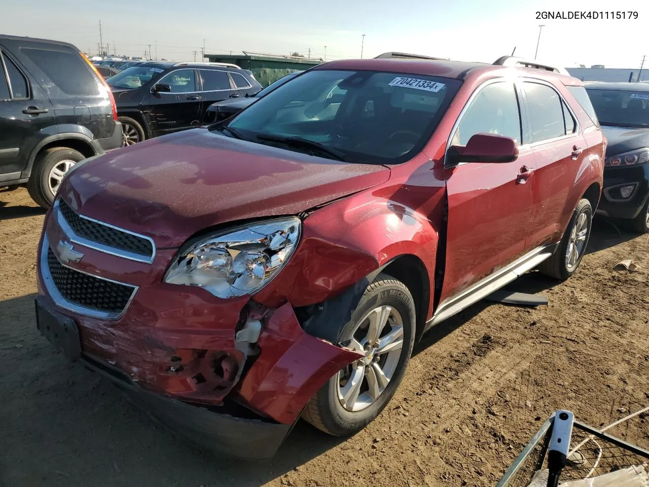 2013 Chevrolet Equinox Lt VIN: 2GNALDEK4D1115179 Lot: 70421334