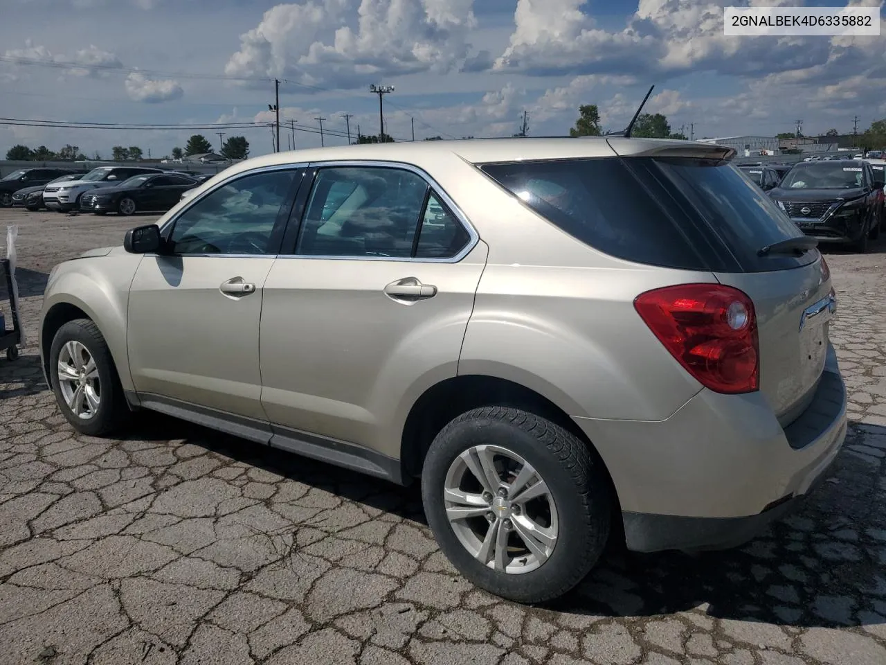 2013 Chevrolet Equinox Ls VIN: 2GNALBEK4D6335882 Lot: 70446414