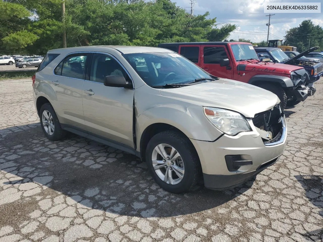 2013 Chevrolet Equinox Ls VIN: 2GNALBEK4D6335882 Lot: 70446414