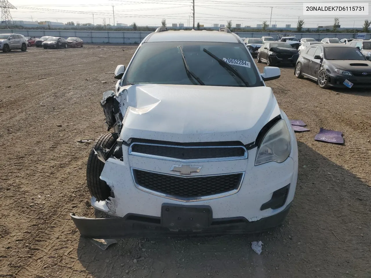 2013 Chevrolet Equinox Lt VIN: 2GNALDEK7D6115731 Lot: 70652284