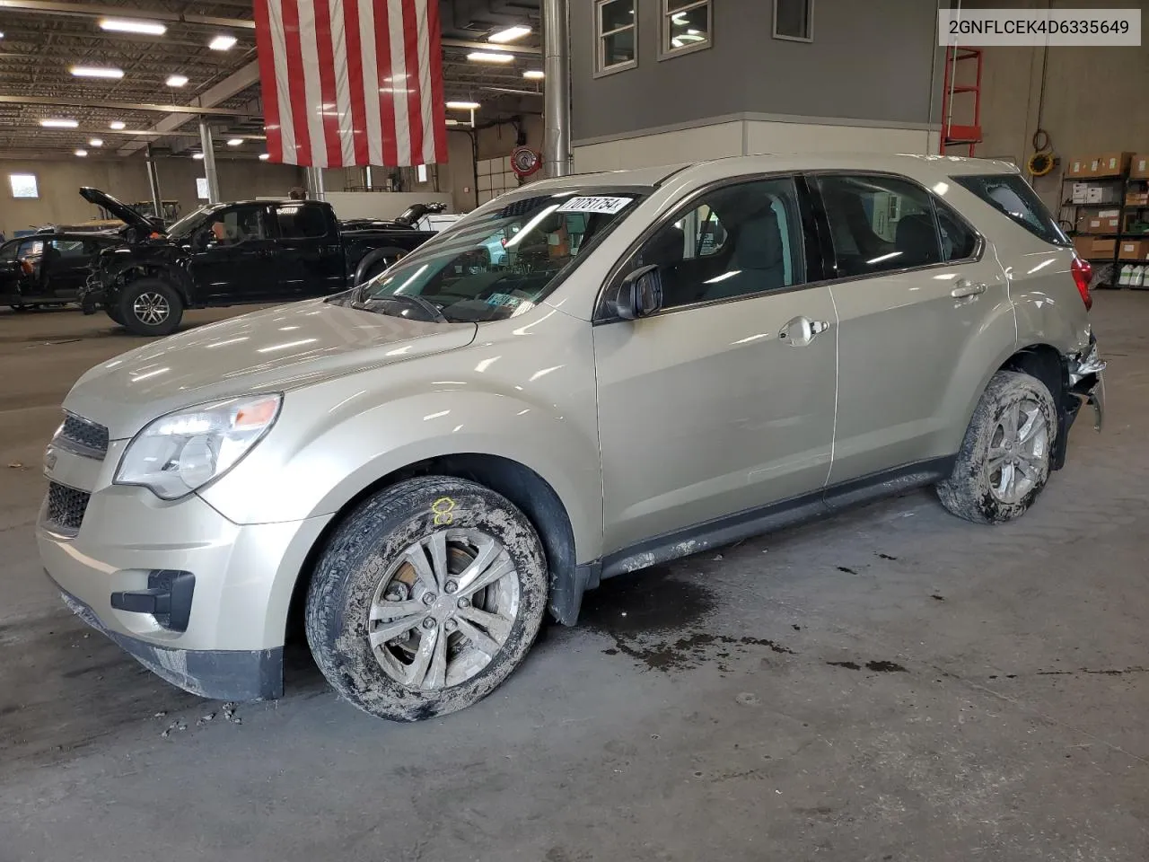 2013 Chevrolet Equinox Ls VIN: 2GNFLCEK4D6335649 Lot: 70781754