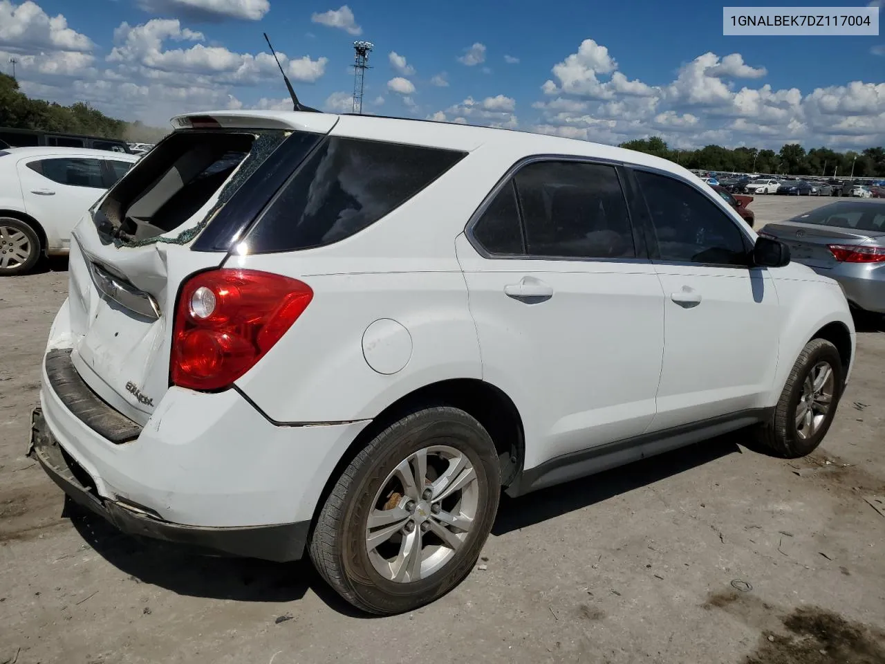 2013 Chevrolet Equinox Ls VIN: 1GNALBEK7DZ117004 Lot: 71094834