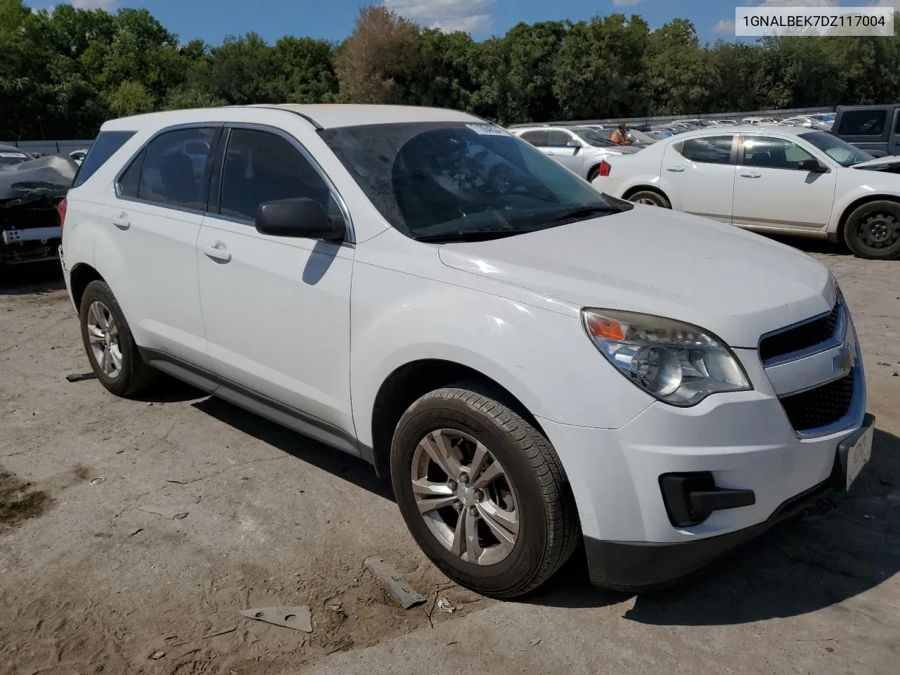 2013 Chevrolet Equinox Ls VIN: 1GNALBEK7DZ117004 Lot: 71094834