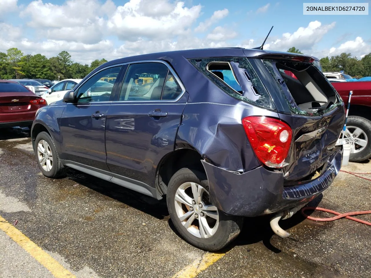 2013 Chevrolet Equinox Ls VIN: 2GNALBEK1D6274720 Lot: 71358184