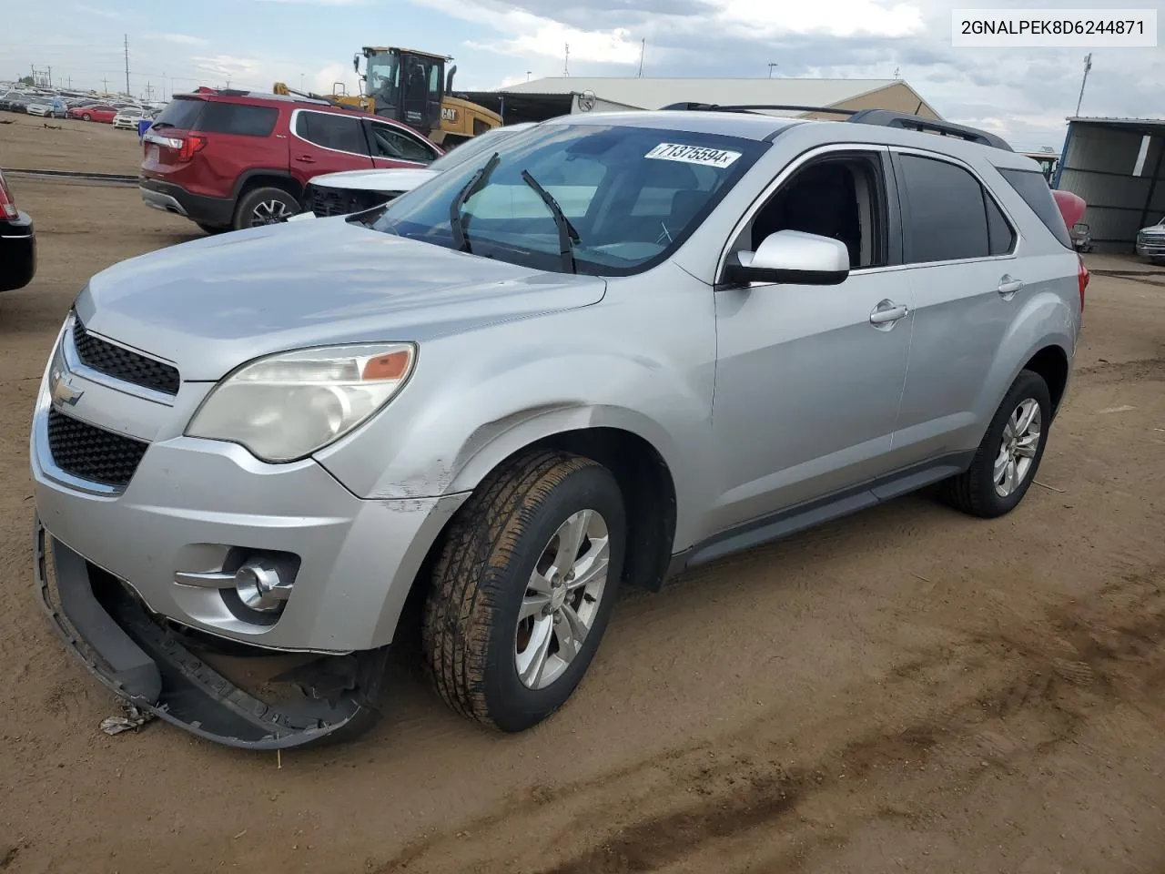 2013 Chevrolet Equinox Lt VIN: 2GNALPEK8D6244871 Lot: 71375594