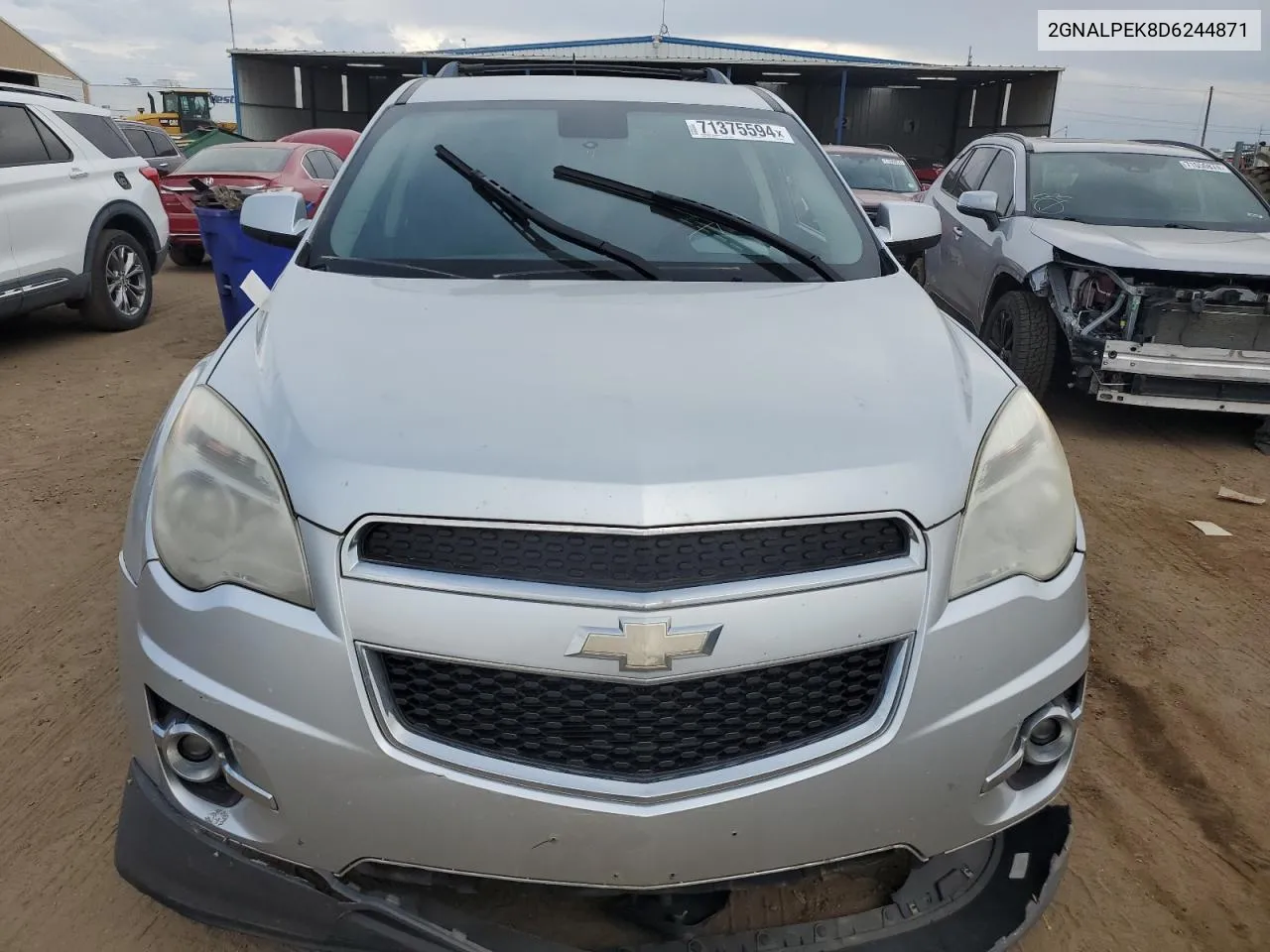 2013 Chevrolet Equinox Lt VIN: 2GNALPEK8D6244871 Lot: 71375594