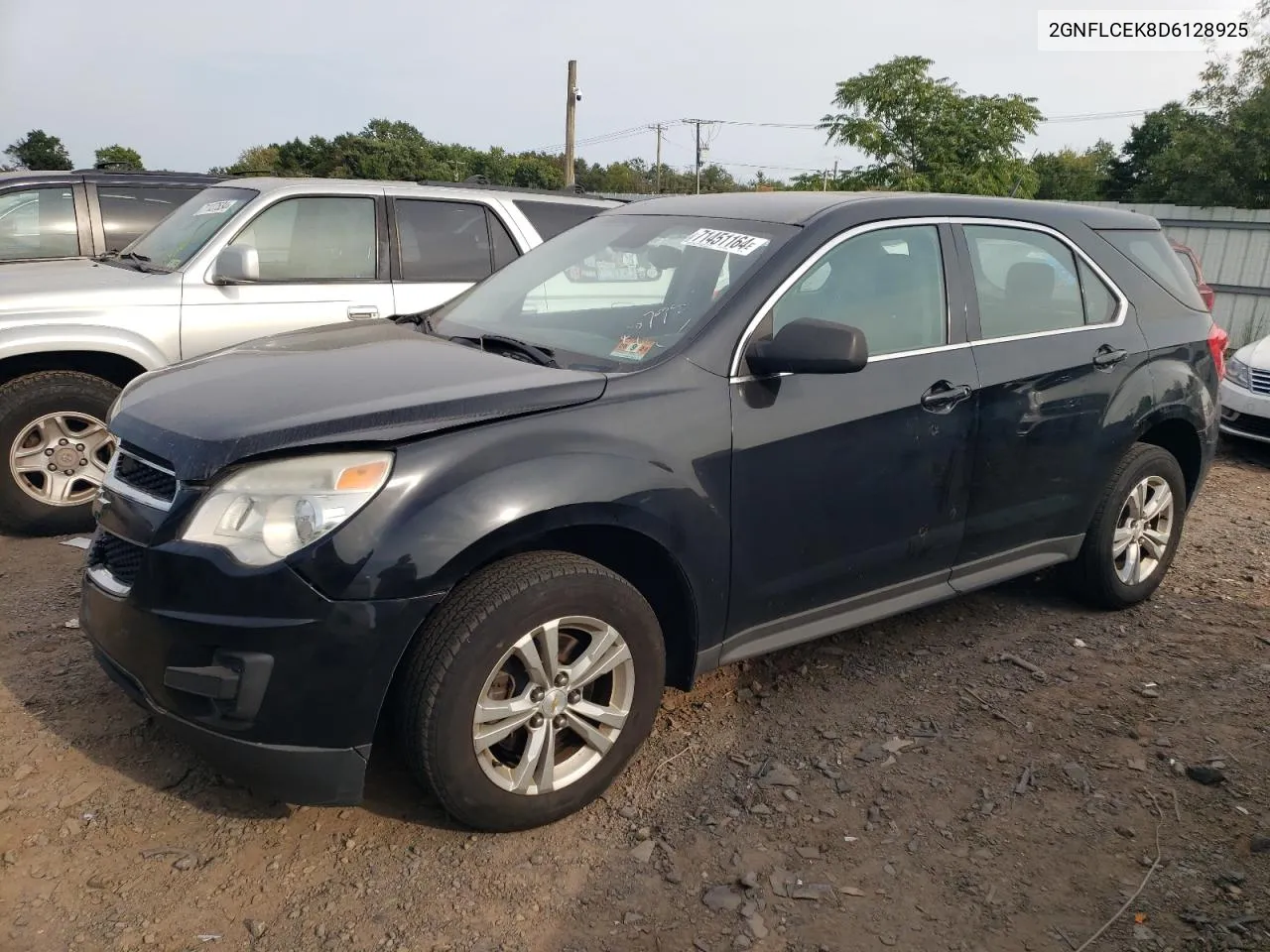 2013 Chevrolet Equinox Ls VIN: 2GNFLCEK8D6128925 Lot: 71451164